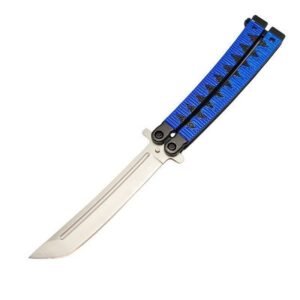 Vlindermes – 9,5 inch Japanse samoerai stijl blauw
