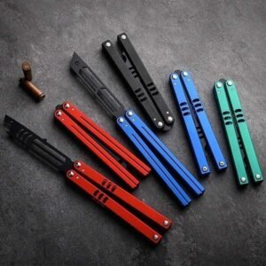 Vlindermes trainer met aluminium handvat