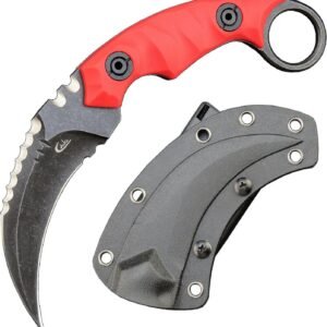 Karambit – D2 Staal met Nylon Glasvezel Handvat en Kydex Schede