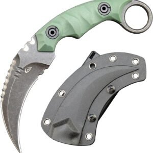 Karambit – D2 Staal met Nylon Glasvezel Handvat en Kydex Schede