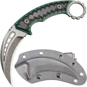 Karambit – Vast Lemmet D2 Staal met G10 Handvat Outdoor