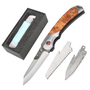 Survival mes – Damascus staal vouwmes