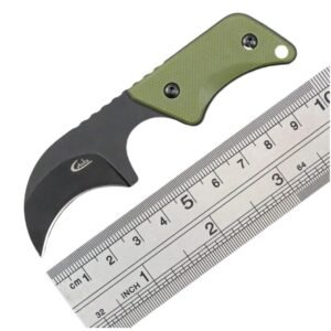 Nekmes – G10 handvat met Kydex schede groen