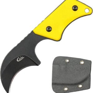 Nekmes – G10 handvat met Kydex schede geel