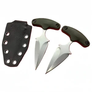 Push Knife – G10 handgreep groen