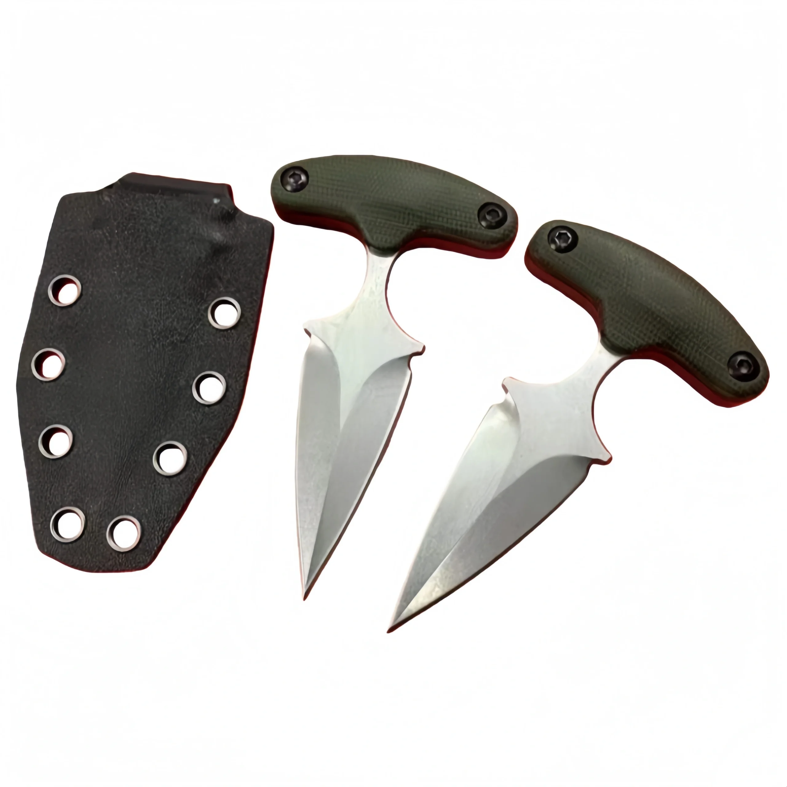 Push Knife – G10 handgreep groen Push Knife – G10 handgreep groen