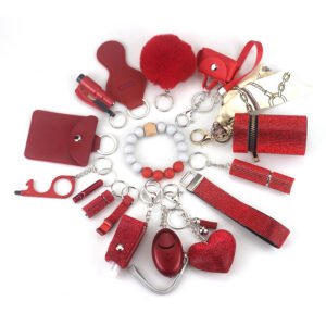 Sleutelhanger – 15-delig rood